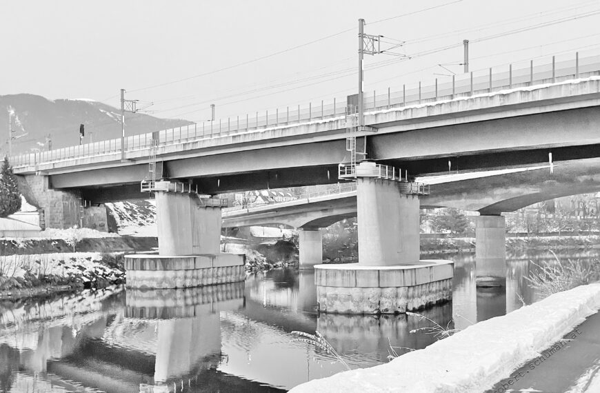 Villach-Drau-Winter-Brücke